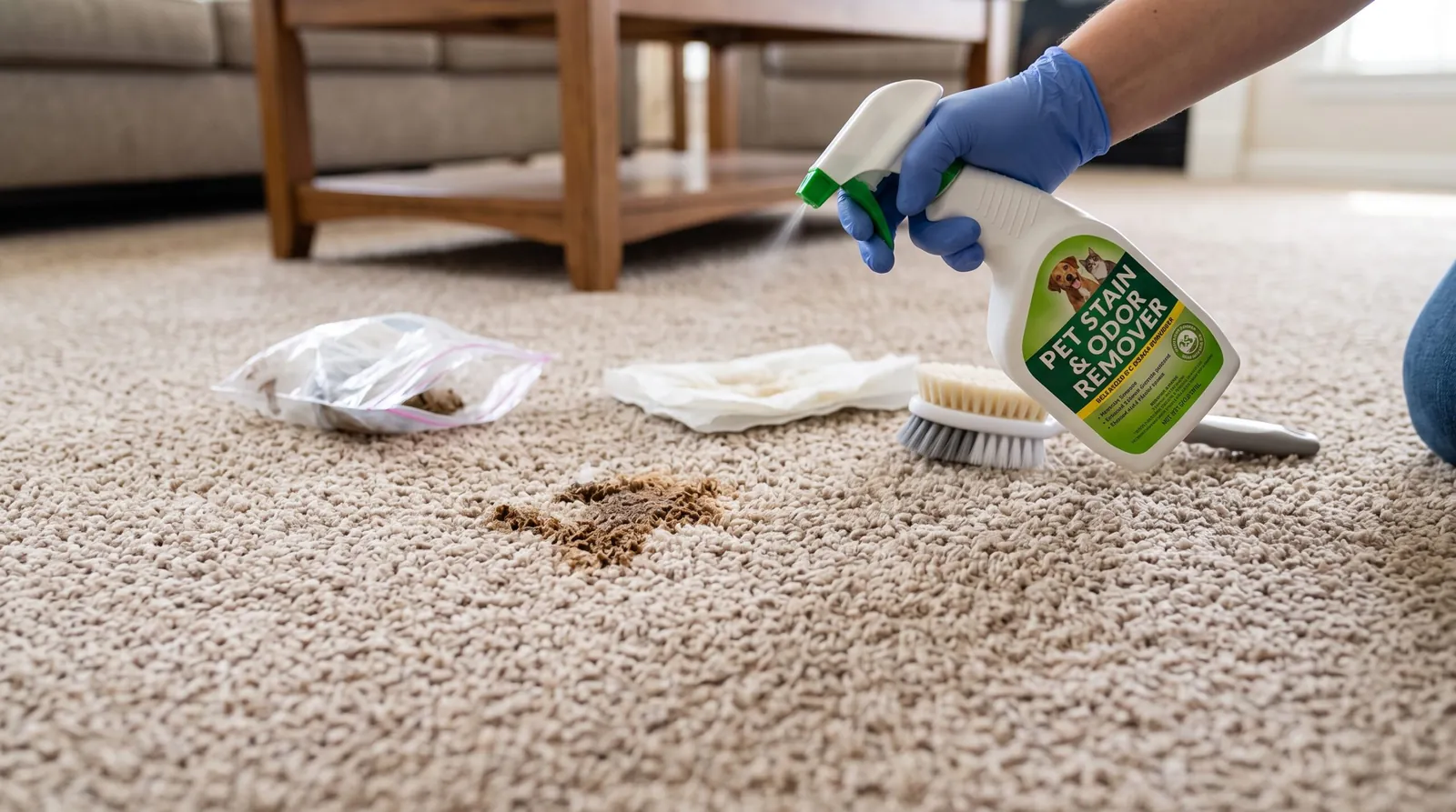 Illustration: get Dog Poop Out Of Carpet Without Leaving Stains Or Smell