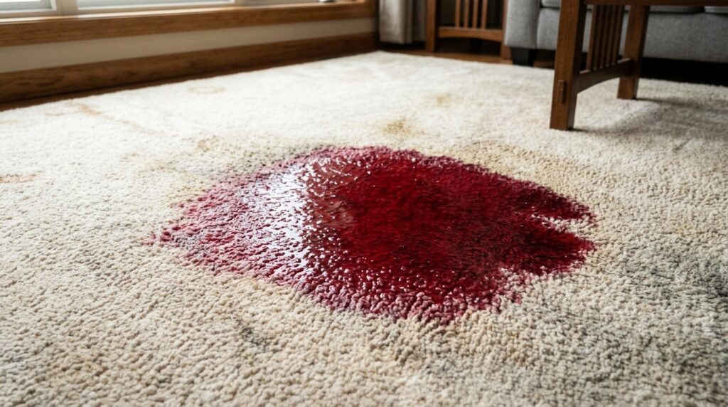 discoloration in carpet 202608200023