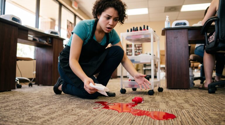 nail tech spills polish on 202608200337